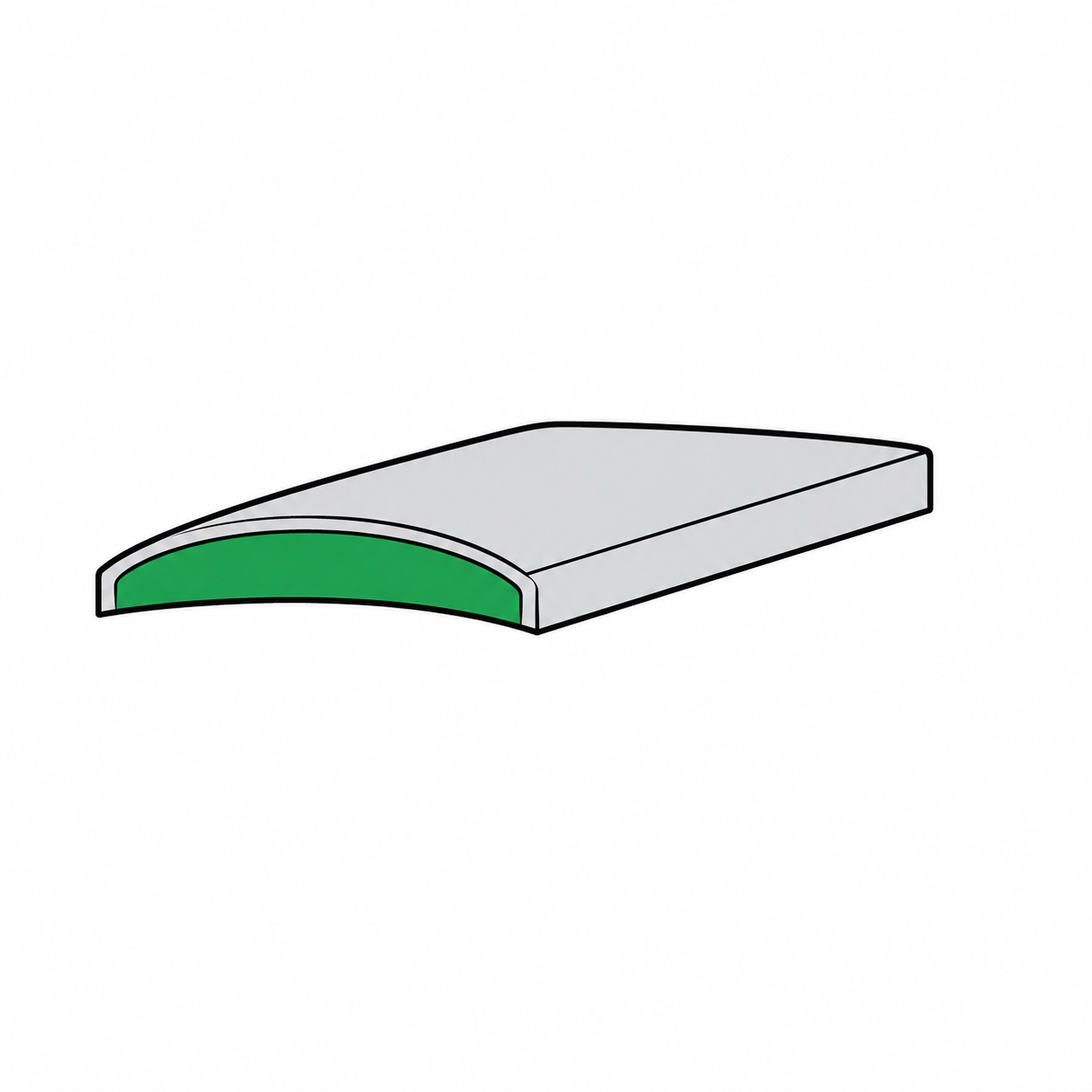 Aluminium AW-6060 (AlMgSi0,5) Holbol profiel